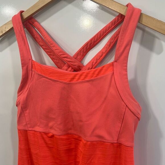 Athleta Womens Crunch And Punch Athletic Workout Tank Top Ember Orange Sz Small - Picture 3 of 6